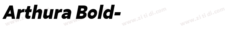 Arthura Bold字体转换